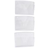 Lot de 3 Corbeilles murales Cristal transparentes - Manutan
