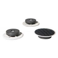 Lot de 3 fixations magnétiques pour surface en acier et velcro noir