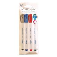 Lot de 4 Feutre effaçable p/tableau et ardoise coloris assortis
