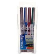 Lot de 4 Stylos HI-TECPOINT - Pointe baguée Ø 0.5 mm - Assorti