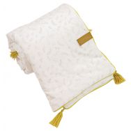 Lot de 4 couvertures double face 75 x 100 cm Leafy