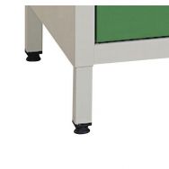 Lot de 4 pieds pour armoire casiers non visitable Gamma