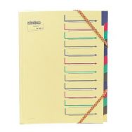 Lot de 5 Trieur 7 compartiment en carte forte canari