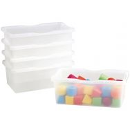 Lot de 5 petits bacs transparents incolores