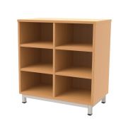 Meuble 6 cases coloris hêtre Oscar