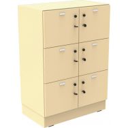 Meuble à cases Octet avec portes sur socle panneau