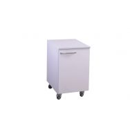 Meuble de rangement mobile 1 porte 1 étagère réglable L 450 mm