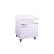 Meuble de rangement mobile 1 porte, 1 tiroir, 1 étagère réglable L 600 mm