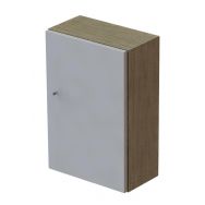 Meuble haut Quiétub 1 porte Tabac/Gris