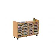Meuble hauteur 91 cm 4 colonnes avec bacs