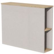 Meuble tête de lit Identité 2 niches 1 tablette