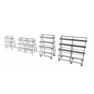Mini-rack Cantilever mobile - base triangle - charge 350 kg par niveau - Trilogiq