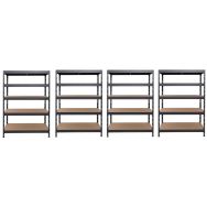 Offre spéciale ! 4 kits rayonnage léger Manutan Rapid 3 Évolution - H 1800 mm