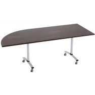 Pack réunion table Axe mélaminé avec angle intégré