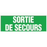 Panneau - sortie secours -