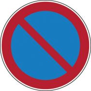 Panneau d'interdiction - ''Stationnement interdit'' - Rigide