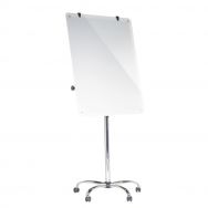 Paperboard mobile en verre Blanc Longueur: 100 cm, Largeur: 70 cm