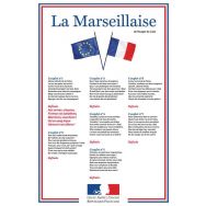 Plaque PVC 60x40 cm La Marseillaise - école secondaire
