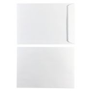 Pochette kraft blanche auto-adhésive