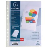 Pochettes perf PP 23X30,5CM Cristal (par 100 pièces)
