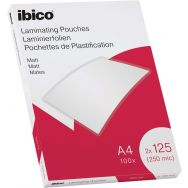 Pochettes plastification A4- 2 x125µ -  mates -  Ibico