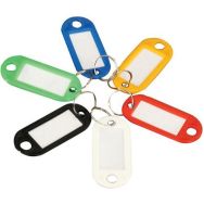 Porte-clés étiquettes couleurs assorties - Manutan