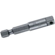 Porte-douille 1/4'', Réf: EF.6R, Long: 50 mm, Carré: 1/4''