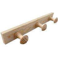 Porte-manteau bois de pin 3 têtes