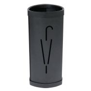 Porte-parapluies TRIA2 Acier - ABS Noir