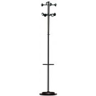Portemanteau 8 patères et porte-parapluies coloris aluminium argent