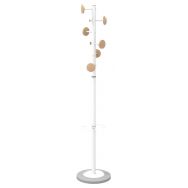 Portemanteau Music en acier - 6 patères bois