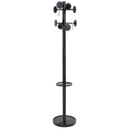 Portemanteau sur pied Stan acier - 8 patères