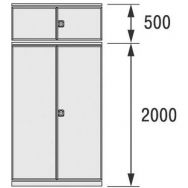 Portes à deux battants - largeur 1000 mm - Bito