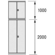 Portes à deux battants - largeur 1000 mm - Bito