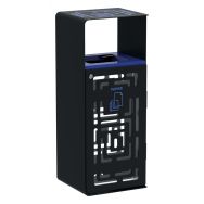 Poubelle Artri anti nuisible 110 L tri papier - manganèse bleu