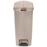 Poubelle agroalimentaire en plastique Rubbermaid - 50 L Beige