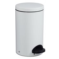 Poubelle métal à pédale seau intér. Sanelia 20L 9016 Blanc