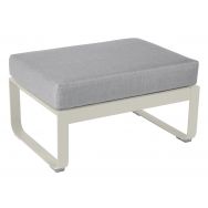 Pouf Bellevie coussin gris flanelle