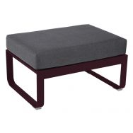 Pouf Bellevie coussin gris graphite