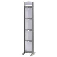 Présentoir fixe Totem - Double face - 8 cases A4