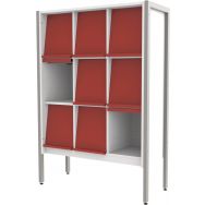 Présentoir + stockage structure métal Ellipse enfant