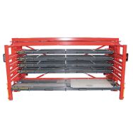 Rack à tôles horizontal 8 tiroirs capacité 2000 kg