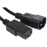 Rallonge d'alimentation C14 / C13 noire - 0,6 m