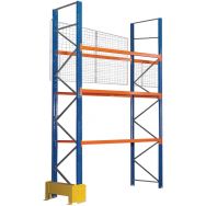 Rayonnage à palettes avec grille anti-chute Easy-Rack - Finition époxy - Manorga