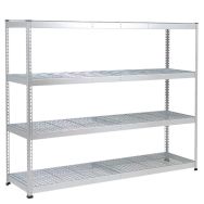 Rayonnage lourd Manutan Rapid 1 - Tablette grillagée - Largeur 1525 mm