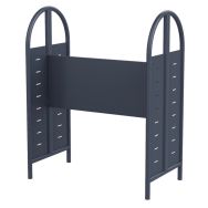 Rayonnage sans tablettes double face Dioné