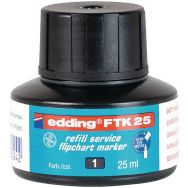 Recharge d'encre pour marqueur chevalet - Noir - FTK25 - Edding