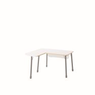 Retour de bureau droit Filos Cubo 140 cm - blanc