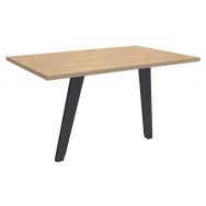 Retour direct bureau Steel Graphite L120xP60cm 2 pieds carbone