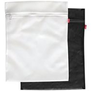 Set de 8 Set de 2 filets à linge blanc et noir 50x40cm